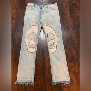 Skull jeans